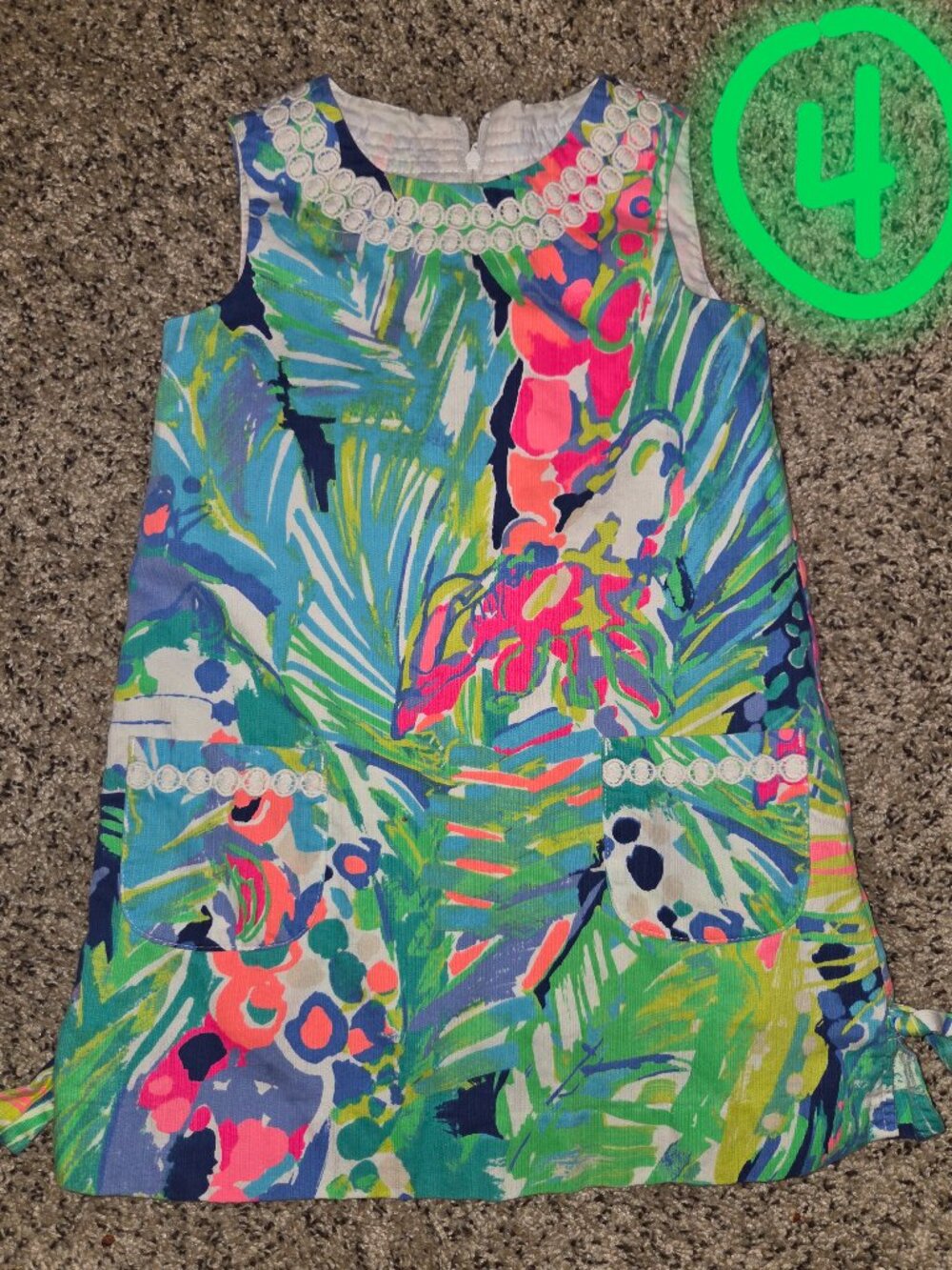 LILLY PULITZER Shift Dress GIRL'S size 4 LIKE NEW